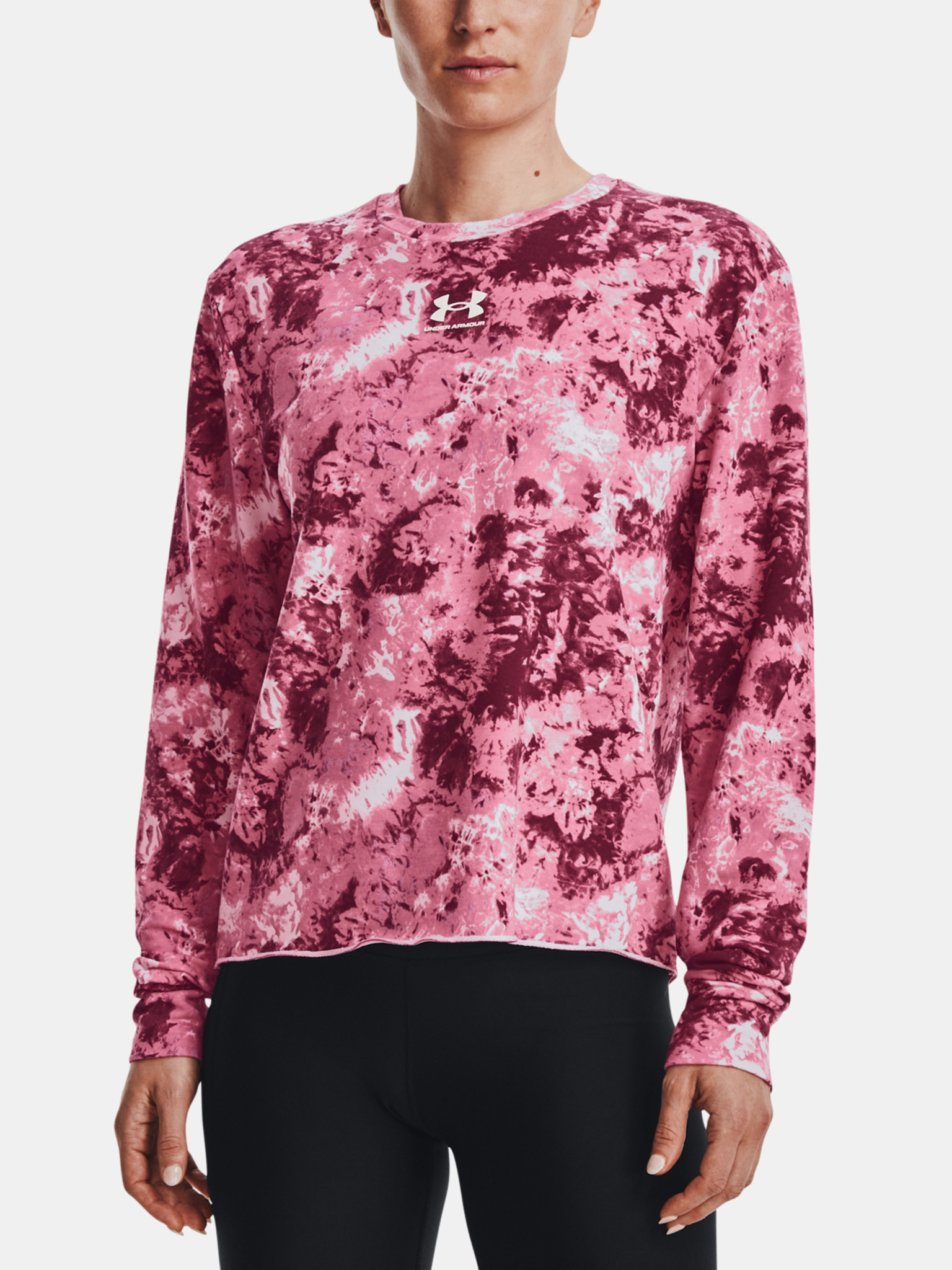 Sweatshirts Under Armour Rival Terry Hoodie Pace Pink/ White