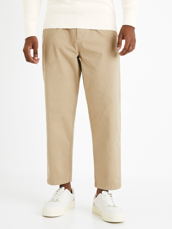 Celio Men Classic Mid Rise Cotton Cargos Trousers - Price History