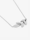 Vuch Silver Big Leaf Necklace